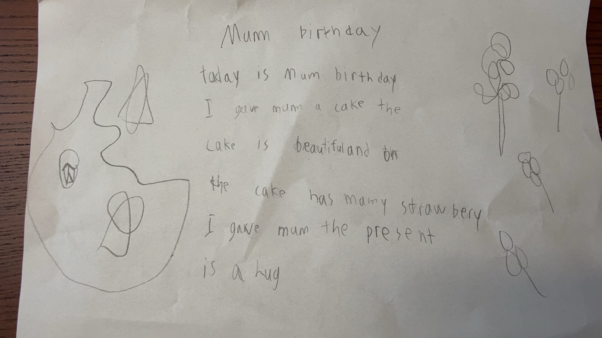 Cake for Mom (and a Hug) Cake for Mom (and a Hug)